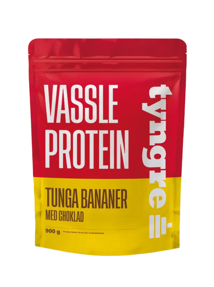 Tyngre Vassle Protein Tunga Bananer Med Choklad 900 g